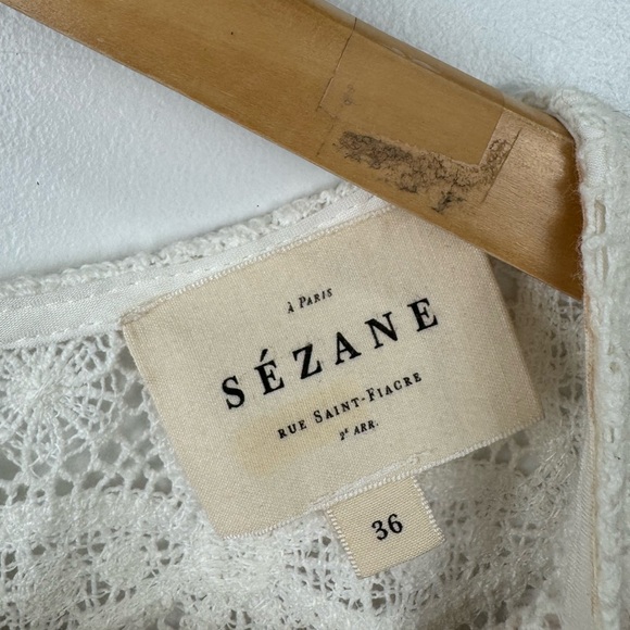 Sezane White Lace Top - Picture 3 of 6